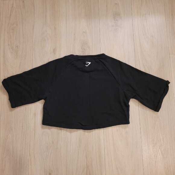 GYMSHARK | Cropped Sweatshirt Cotton T-Shirt | Sz. M - Picture 5 of 8
